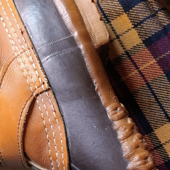 L.L. Bean Women's Tan and Brown Hunting (Vtg Bean Boots) Boots Size 10 - Picture 9 of 10